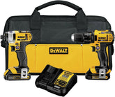 DeWalt 20 V MAX Battery Brushed Motor Drill/Driver & Impact Driver Combo Kit.
